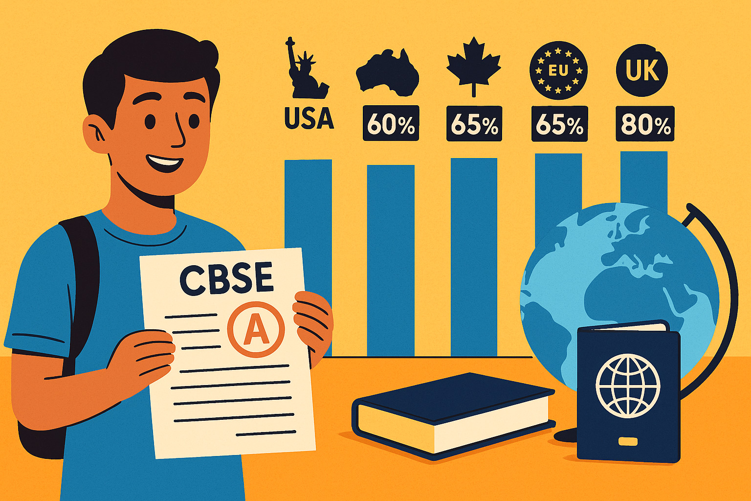 CBSE Study Abroad Eligibility: Your 2025 Compartment Results & Percentage Playbook